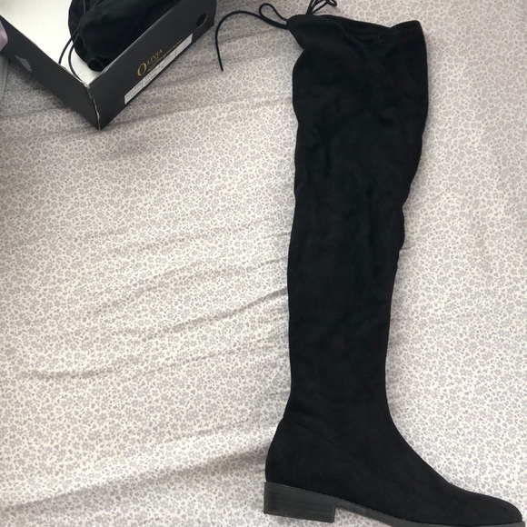 Fashion Nova Shoes - Black fashion nova over the knee boots size 7 1/2